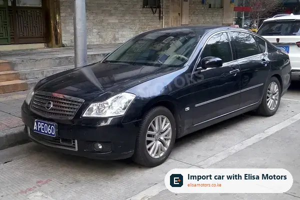 Nissan Fuga Hybrid 3.5 sedan for sale in Kenya, import from Japan, photo 2
