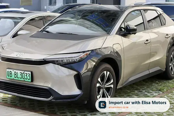 Toyota bZ4X suv for sale in Kenya, import from Japan
